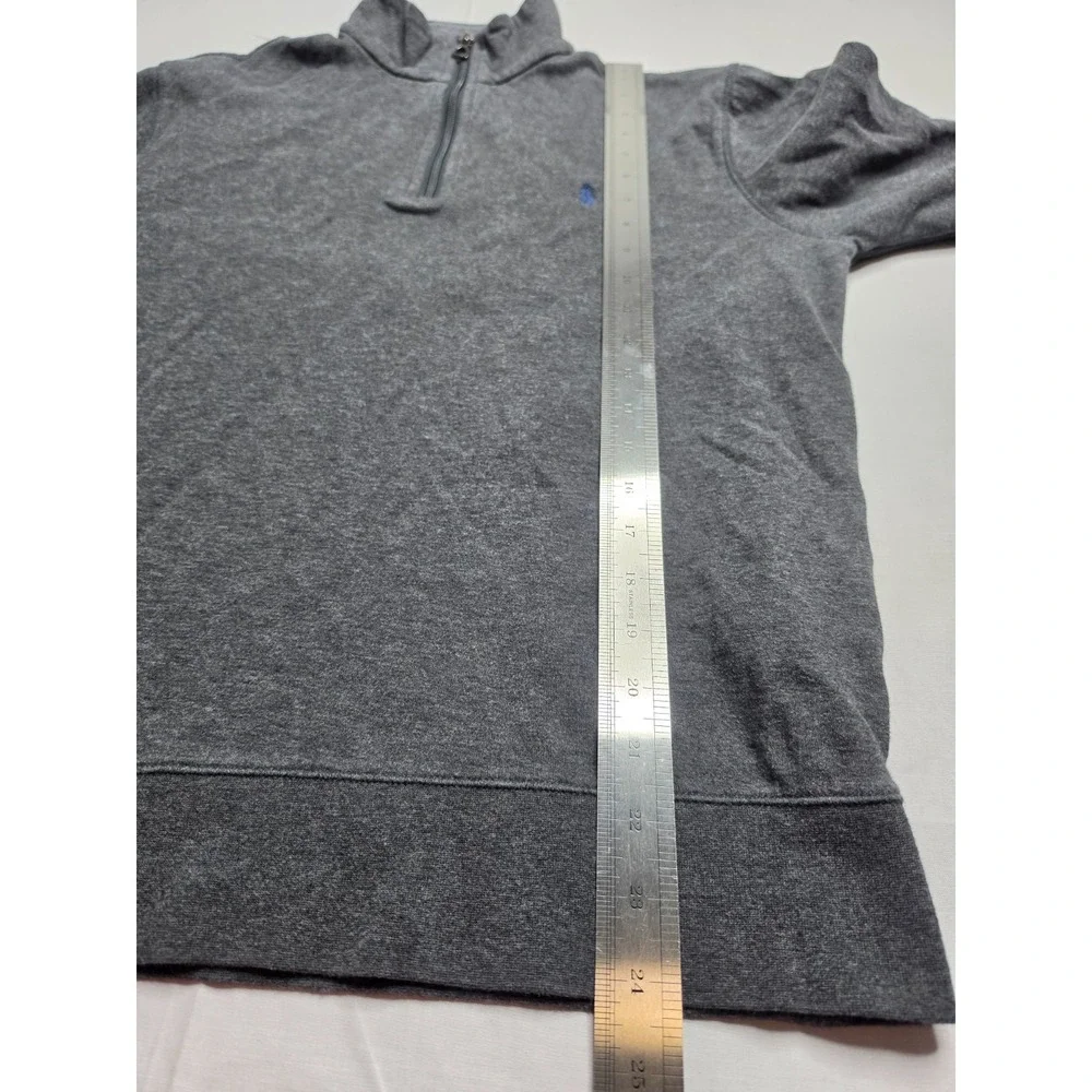 Polo Ralph Lauren Sweatshirts Men's Small Gray Quarter-Zip Mock Neck Long Sleeve